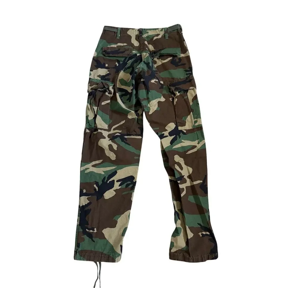 Tru-Spec Military Woodland Pants BDU Mens Size Small Reg Cargo Ripstop